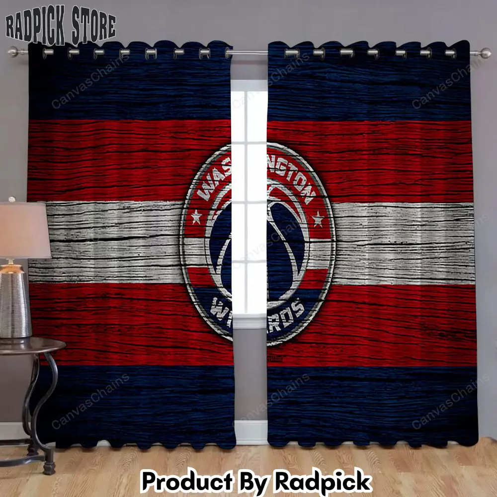 Radpick washington wizards window curtains basketball nba curtains living room curtains for window rp85260